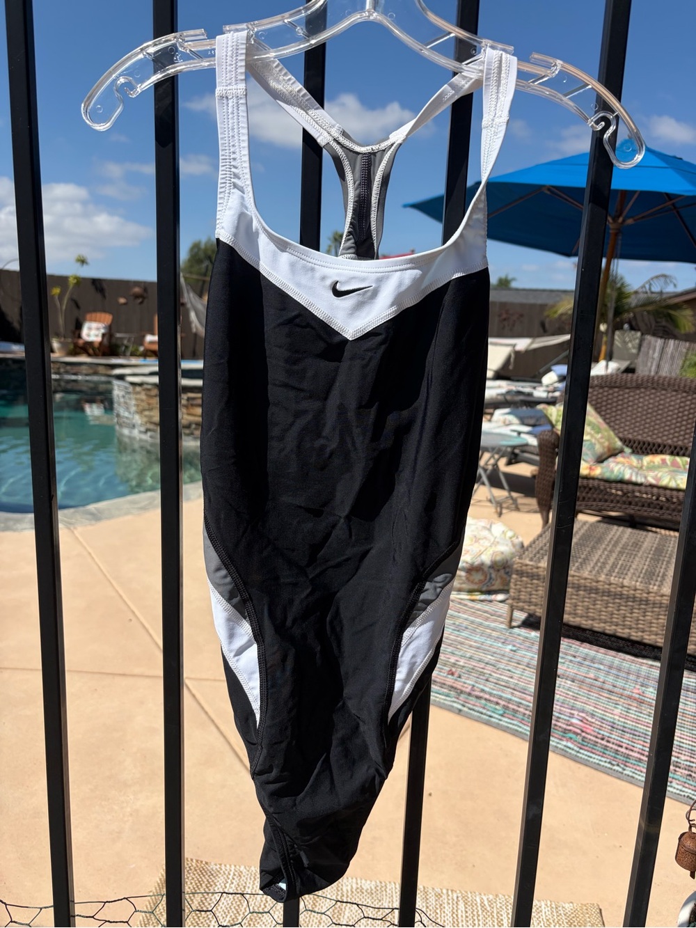 Nike Black and White Women’s One-Piece Swimsuit